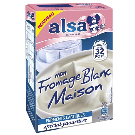 Alsa préparation fromage blanc 4 sachets 8g