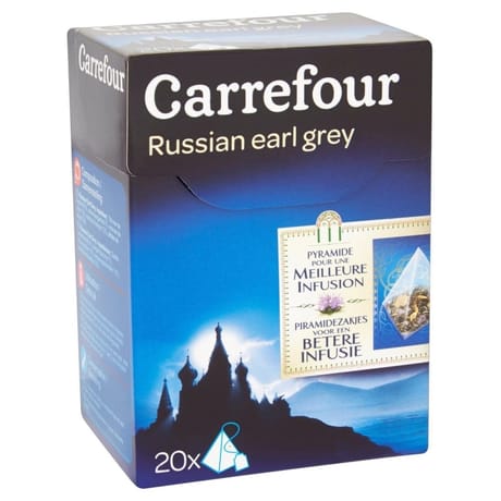 Carrefour thé noir russian earm grey x20 - 36g