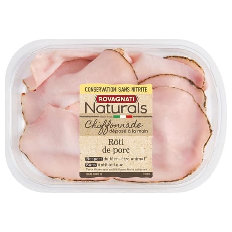 Chiffonnade rôti de porc sans nitrite 80g