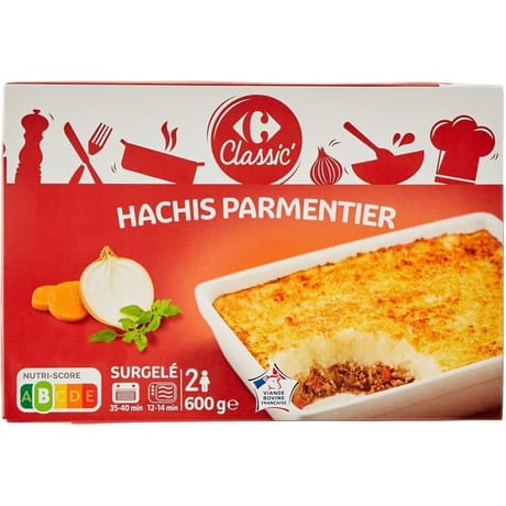 Carrefour classic' hachis parmentier 600g