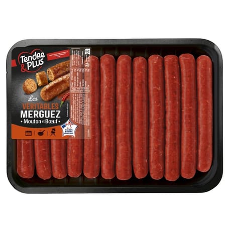 Véritables merguez x12 660g Tendre& plus