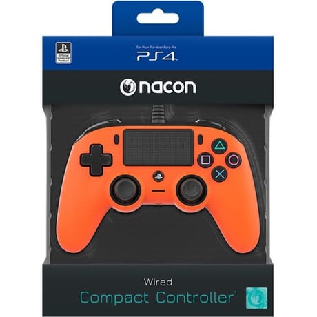 Manette ps4 filaire officielle orange