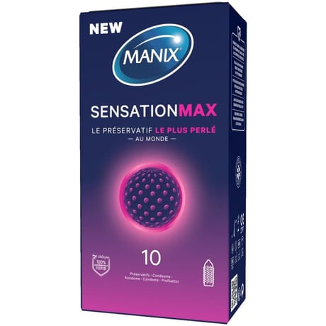 Manix sensation max préservatif perlé x10