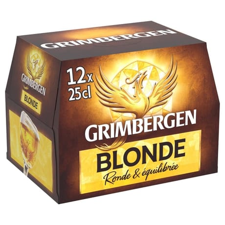 Grimbergen bière blonde d'Abbaye 12x25cl 6.7%vol