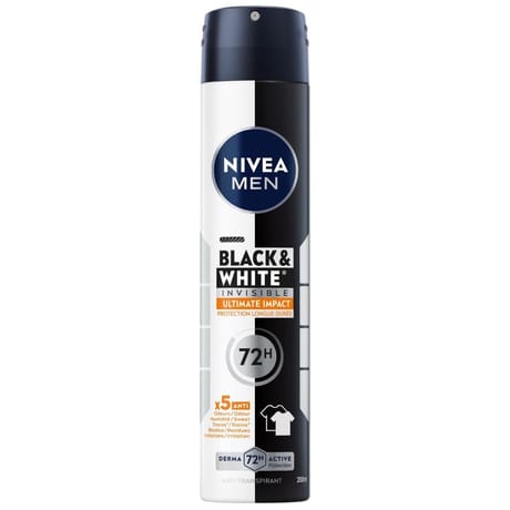 Nivea déodorant atomiseur men black & white ultimate impact 200ml