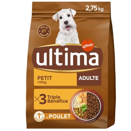 Ultima croquettes chien mini adulte poulet 2.75kg