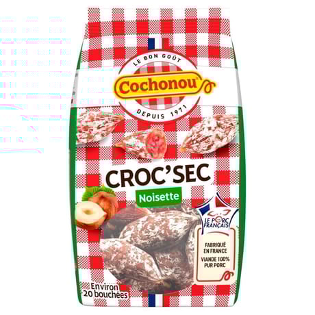 Cochonou croc' sec noisettes vpf 130g