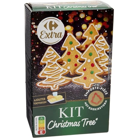Carrefour extra kit pour biscuits nature noêl 455g