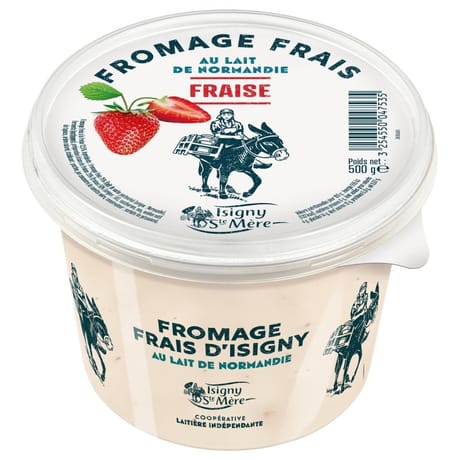 Fromage frais fraise 500g