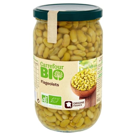 Carrefour bio flageolets bio 72cl