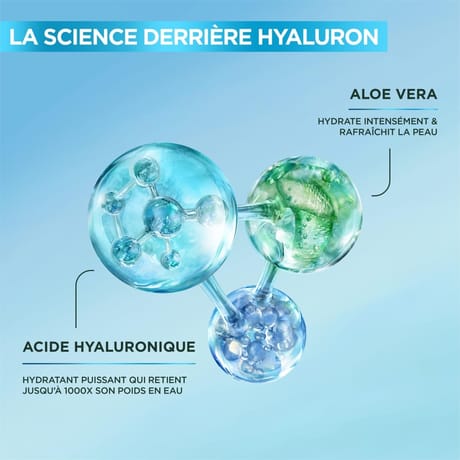Garnier skinactive gel nettoyant apaisant acide hyaluronique aloé vera 250ml