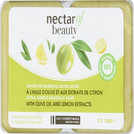 Nectar of beauty savon de Marseille olive & citron 2x100g