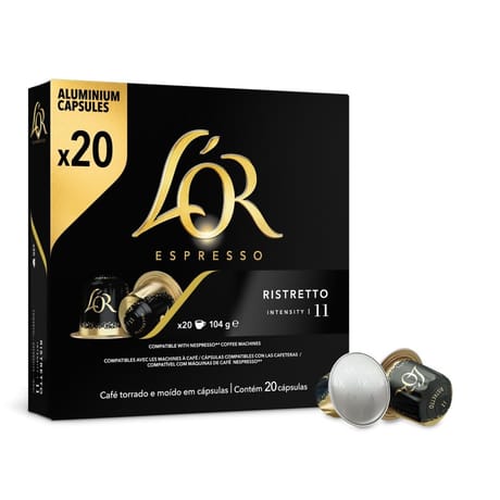 L'or capsules ristretto x20 104g