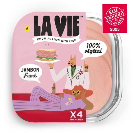 La vie jambon végétal fumé 120g