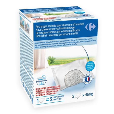 Carrefour  recharge sachets 3x450g neutre