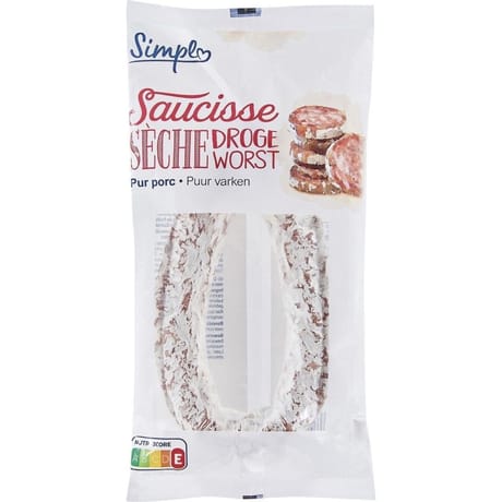 Simpl saucisse sèche pur porc 300g