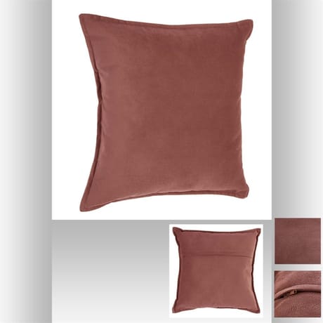 Coussin "lilou" 45x45cm  rose blush