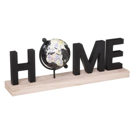 Mot avec globe 36x8,5x13,5cm