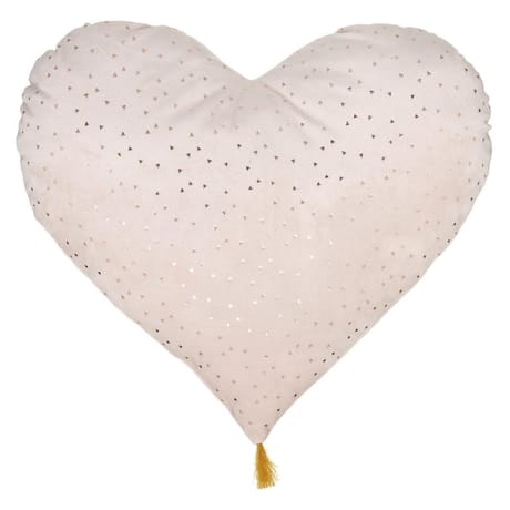 Coussin "coeur" rose