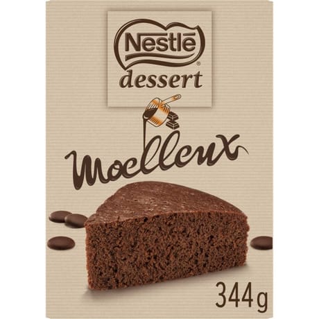 Nestle dessert préparation pour moelleux au chocolat 344g
