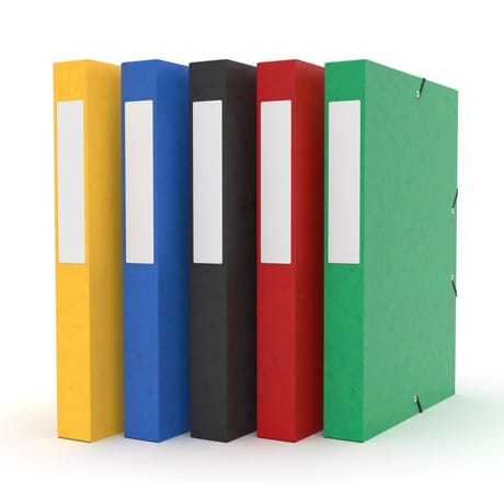 Carrefour boîte carte 24x32 dos 40mm 425 grammes coloris assortis