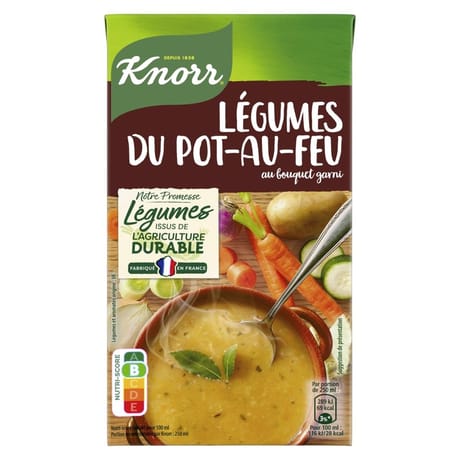 Knorr secret de grand'mère soupe légumes pot au feu 1 l x4 1022g