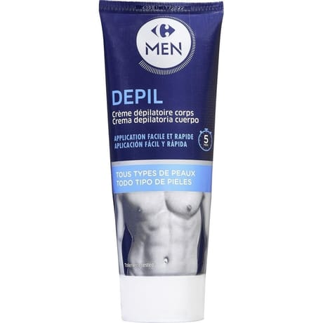Carrefour men crème dépilatoire corps 200ml