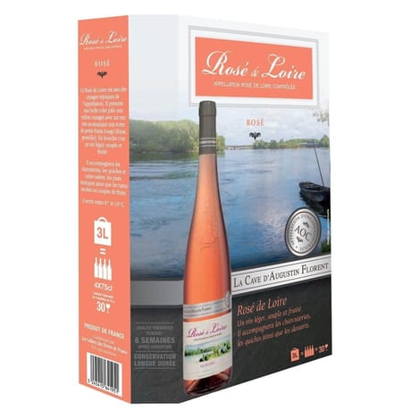 Cave d'Augustin Florent vin rosé a.o.p. Val de Loire 3l