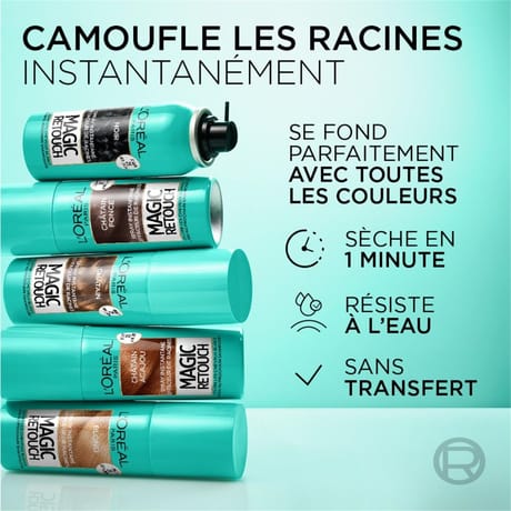 L'oréal paris magic retouch effaceur de racines n°2 châtain foncé 75ml