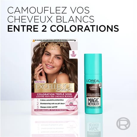 L'oréal paris magic retouch effaceur de racines n°4 blond foncé 75ml