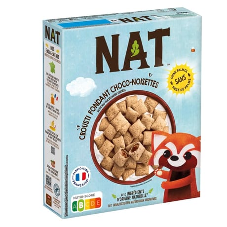 Nat crousti fondant choco noisettes 340g