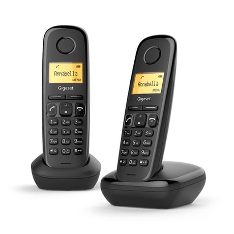 Gigaset téléphone sans fil A170 DUO NOIR