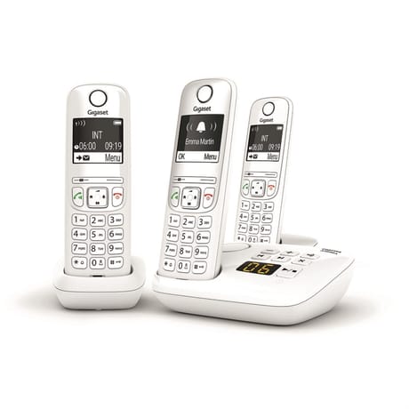Gigaset téléphone sans fil répondeur AS690 A TRIO BLANC