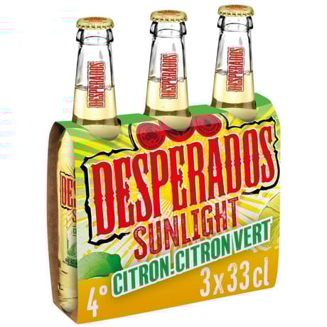 Desperados sunlight citron vert 3x33cl 4°