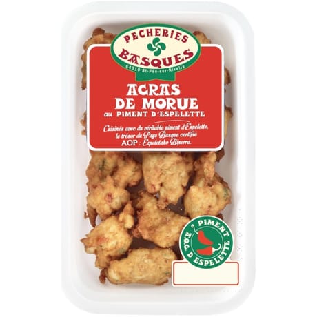 Pêcheries basques acras de morue au piment d'espelette 200g