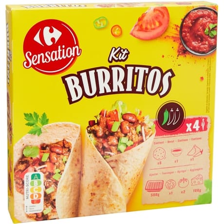 Carrefour sensation kit burritos 510g