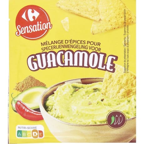 Carrefour sensation épices pour guacamole 20g