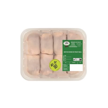 Isla Mondial hauts de cuisse de poulet halal 1.5kg