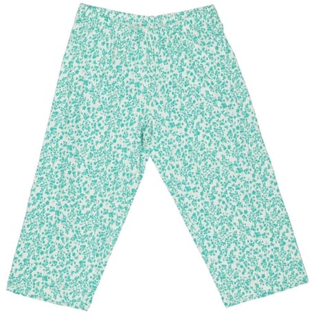 Corsaire nuit femme VERT AOP FLEUR T50/52
