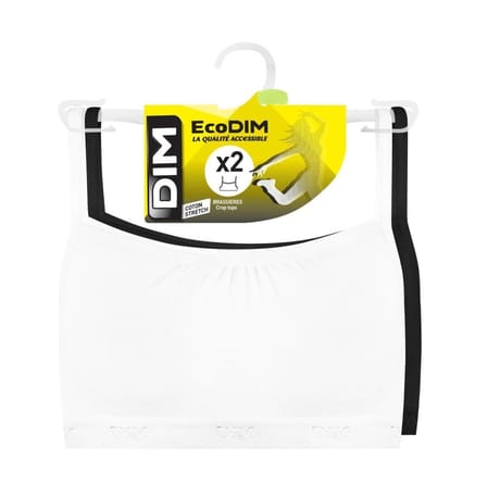 Lot de 2 brassières fille Pocket Ecodim NR1 - 0CA NOIR 10ANS