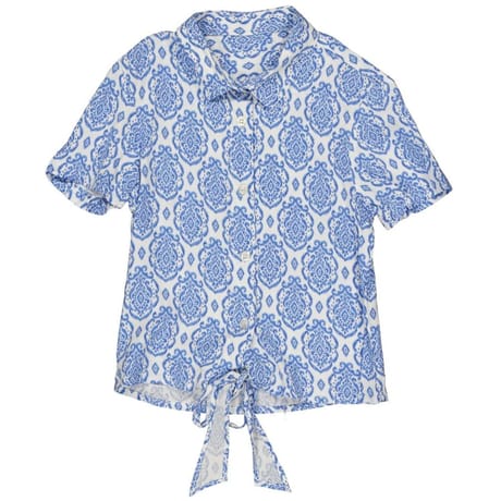 Chemise fille manches courtes BLUE 12 ANS