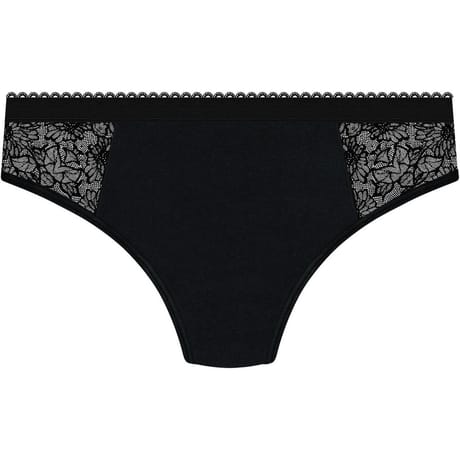 Slip dentelle menstruelle flux abondant lavable Dim Protect 0HZ NOIR 44/46
