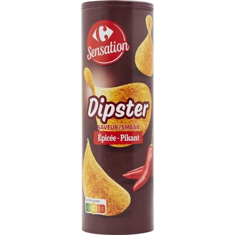 Carrefour sensation chips tuiles épicées 170g