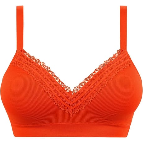 Brassière coque sans armature ligne Agathe Sans Complexe HAH ORANGE MANDARINE L