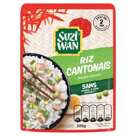 Suzi wan riz micro ondable cantonais 220g