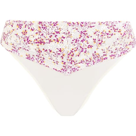Slip ligne Suzie Fantaisie Sans Complexe JNP IMP FLEURS JAUNE ET ROSE T38\40