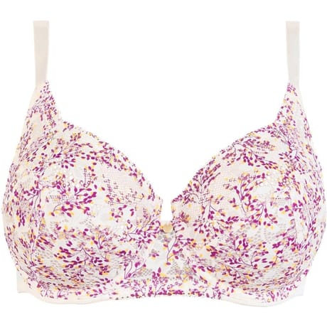 Soutien-gorge armature maintien ligne Suzie fantaisie Sans Complexe JNP IMP FLEURS JAUNE ET ROSE 105F
