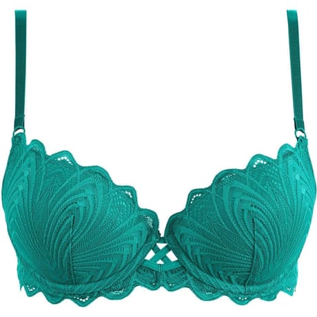 Soutien-gorge coque ligne Gracieuse Billet Doux JJB VERT LAPIS 95C