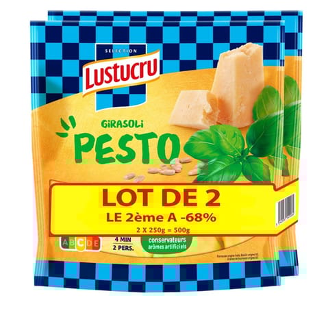 Lustucru girasoli pesto 250g - lot de 2 2ème -68%