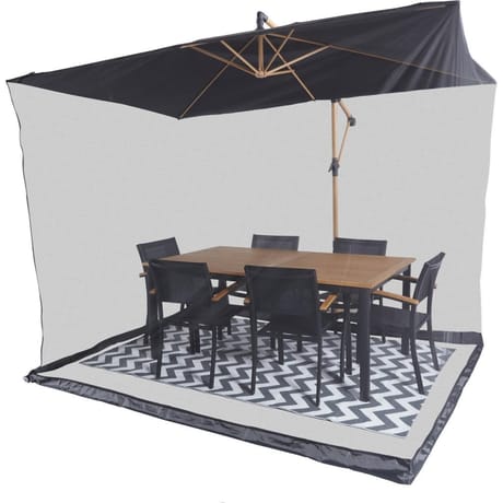 Moustiquaire de parasol - diam 300 x h230 cm